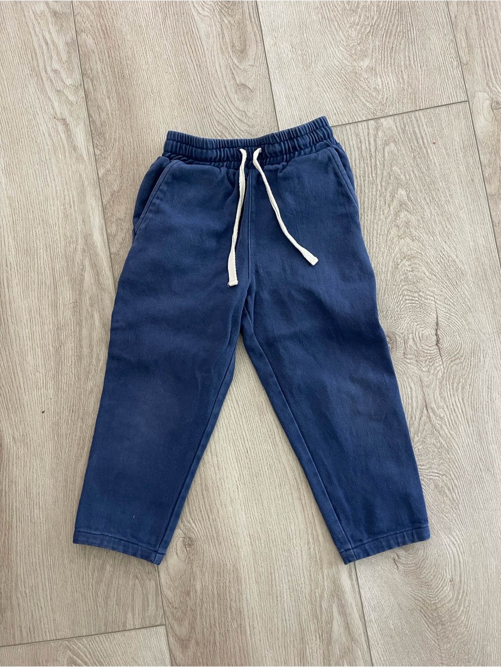 Minnow boys navy ultra-soft twill pant, size 3/4T VGUC